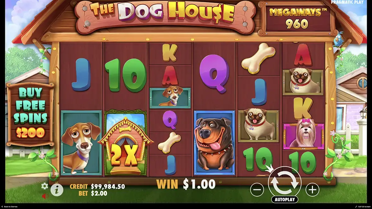 Особенности The Dog House Megaways