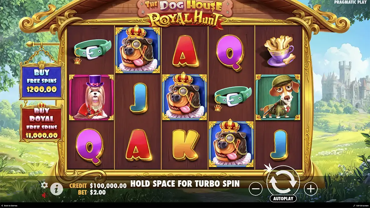 Характеристики демо The Dog House – Royal Hunt