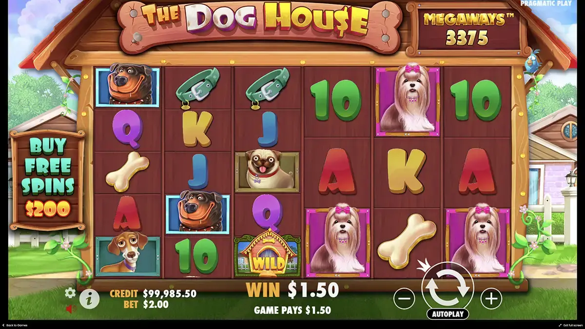 Демо-игра The Dog House Megaways прямо здесь и сейчас